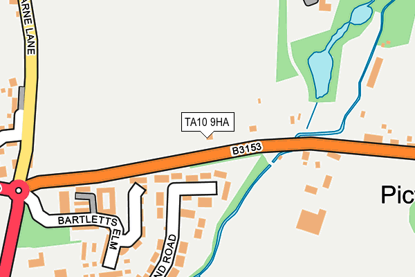 TA10 9HA map - OS OpenMap – Local (Ordnance Survey)