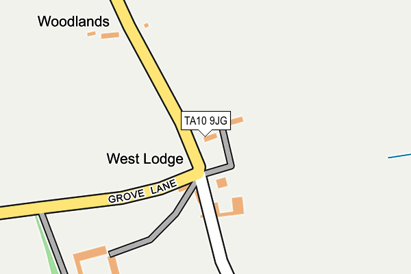 TA10 9JG map - OS OpenMap – Local (Ordnance Survey)