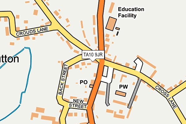 TA10 9JR map - OS OpenMap – Local (Ordnance Survey)