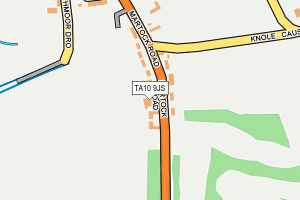 TA10 9JS map - OS OpenMap – Local (Ordnance Survey)