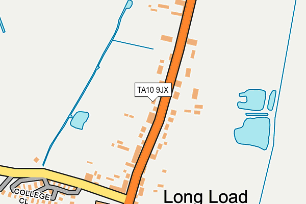TA10 9JX map - OS OpenMap – Local (Ordnance Survey)
