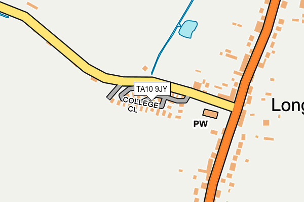 TA10 9JY map - OS OpenMap – Local (Ordnance Survey)