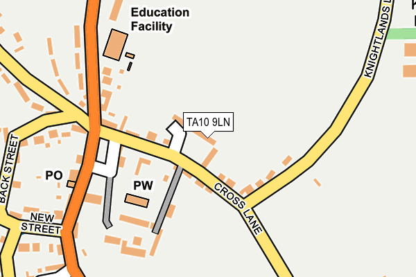 TA10 9LN map - OS OpenMap – Local (Ordnance Survey)