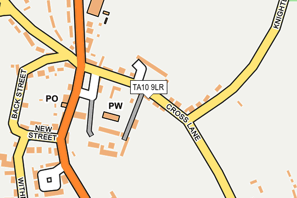 TA10 9LR map - OS OpenMap – Local (Ordnance Survey)