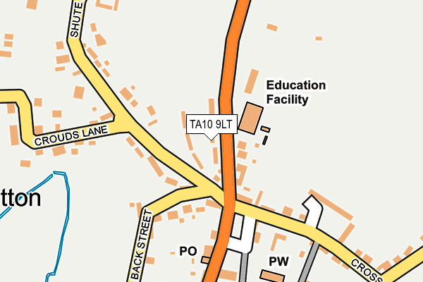 TA10 9LT map - OS OpenMap – Local (Ordnance Survey)