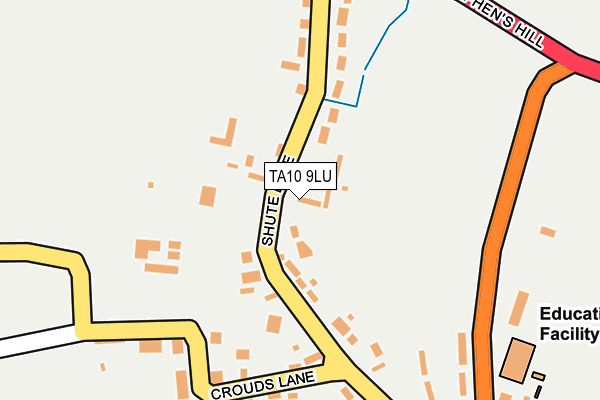 TA10 9LU map - OS OpenMap – Local (Ordnance Survey)