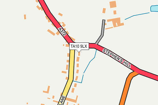 TA10 9LX map - OS OpenMap – Local (Ordnance Survey)