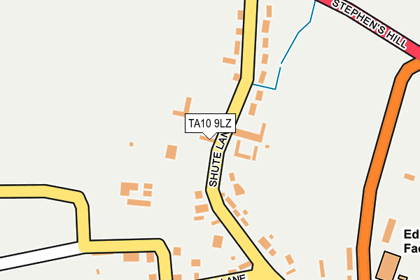 TA10 9LZ map - OS OpenMap – Local (Ordnance Survey)
