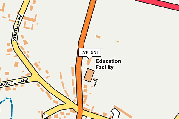 TA10 9NT map - OS OpenMap – Local (Ordnance Survey)