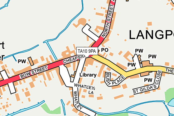TA10 9PA map - OS OpenMap – Local (Ordnance Survey)