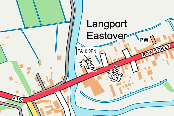 Map of THE BRIDGE (LANGPORT) LIMITED at local scale