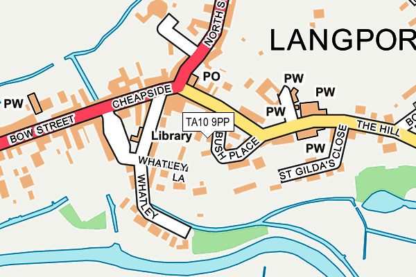 TA10 9PP map - OS OpenMap – Local (Ordnance Survey)