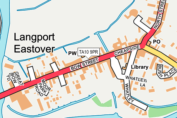 TA10 9PR map - OS OpenMap – Local (Ordnance Survey)