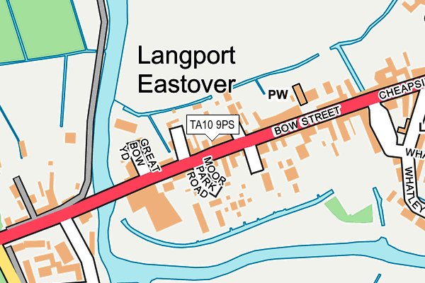 Map of LANGPORT VETERINARY CENTRE LIMITED at local scale