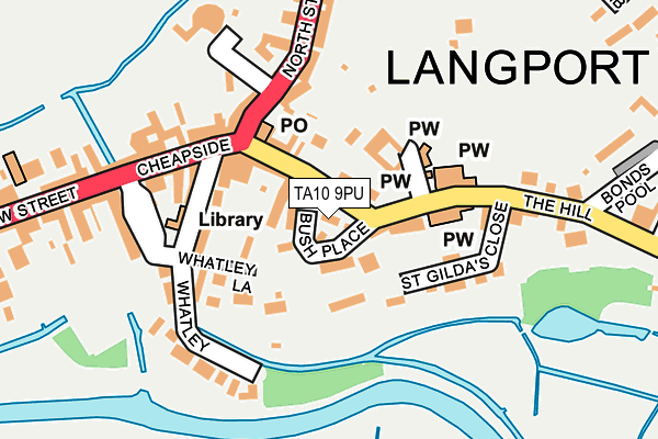 TA10 9PU map - OS OpenMap – Local (Ordnance Survey)