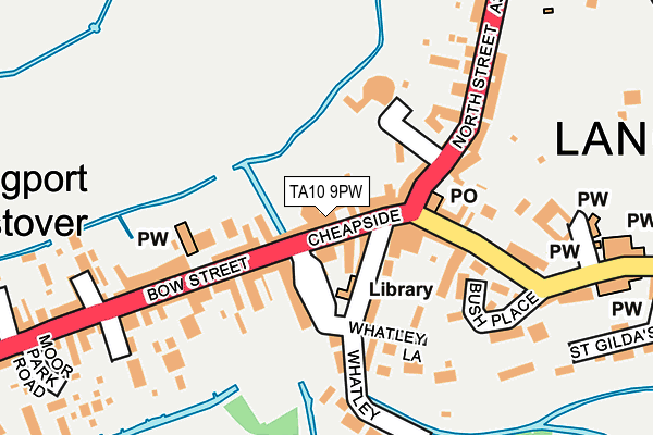 TA10 9PW map - OS OpenMap – Local (Ordnance Survey)