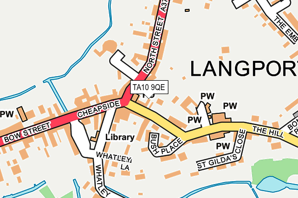 TA10 9QE map - OS OpenMap – Local (Ordnance Survey)