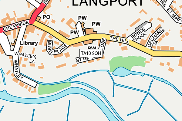 TA10 9QH map - OS OpenMap – Local (Ordnance Survey)