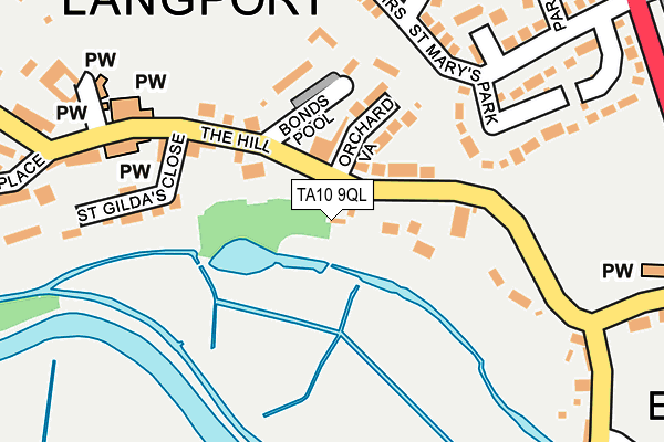 TA10 9QL map - OS OpenMap – Local (Ordnance Survey)