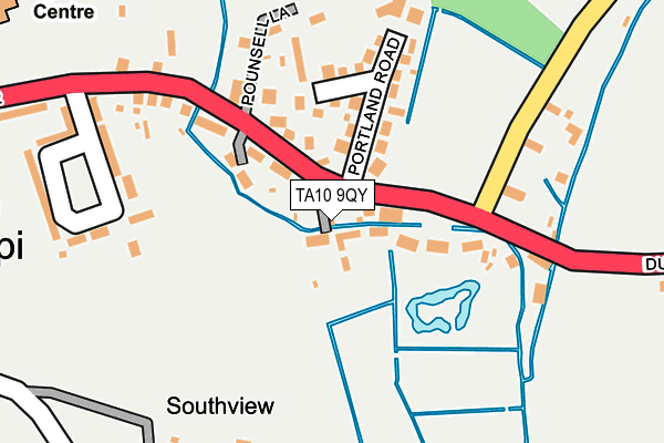 TA10 9QY map - OS OpenMap – Local (Ordnance Survey)