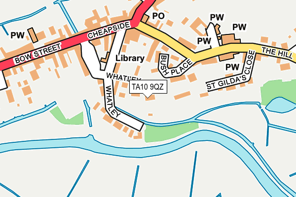 TA10 9QZ map - OS OpenMap – Local (Ordnance Survey)