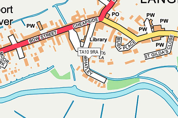 TA10 9RA map - OS OpenMap – Local (Ordnance Survey)