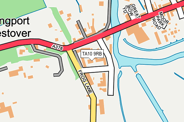 TA10 9RB map - OS OpenMap – Local (Ordnance Survey)