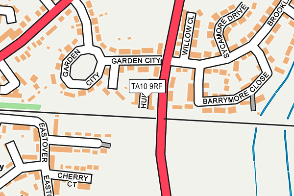 TA10 9RF map - OS OpenMap – Local (Ordnance Survey)