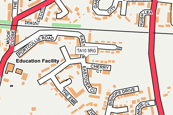 TA10 9RG map - OS OpenMap – Local (Ordnance Survey)