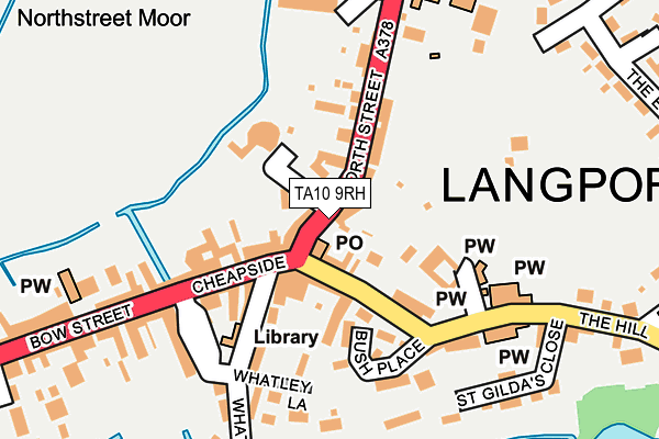 TA10 9RH map - OS OpenMap – Local (Ordnance Survey)