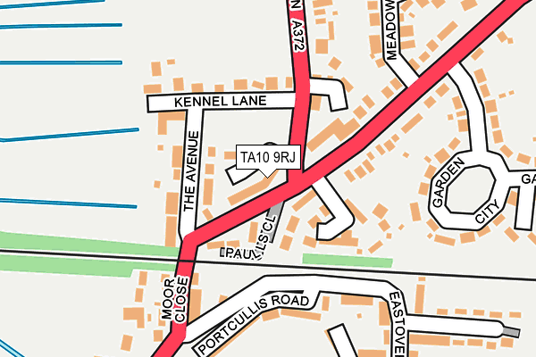 TA10 9RJ map - OS OpenMap – Local (Ordnance Survey)