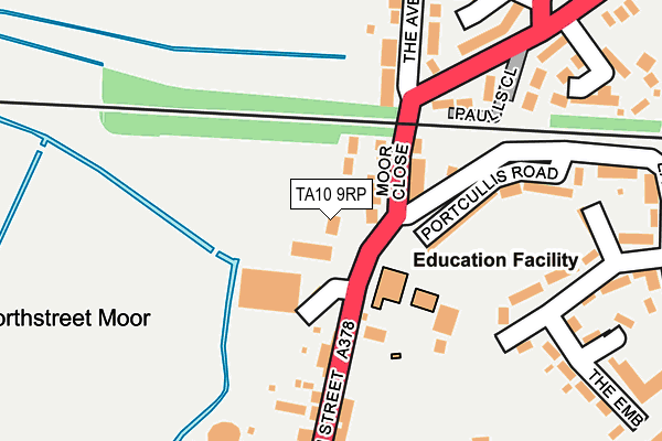 TA10 9RP map - OS OpenMap – Local (Ordnance Survey)