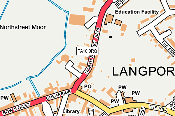 TA10 9RQ map - OS OpenMap – Local (Ordnance Survey)