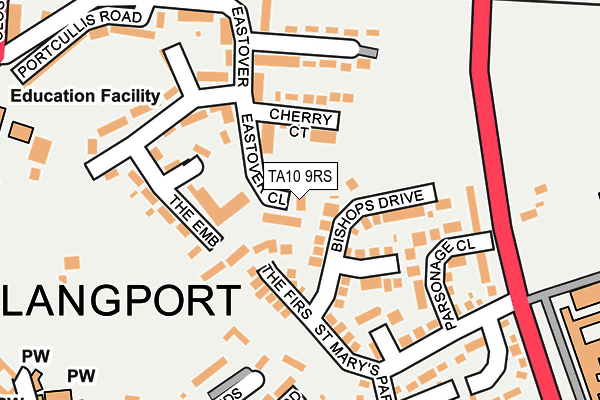 TA10 9RS map - OS OpenMap – Local (Ordnance Survey)