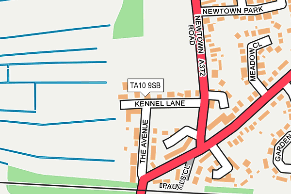 TA10 9SB map - OS OpenMap – Local (Ordnance Survey)