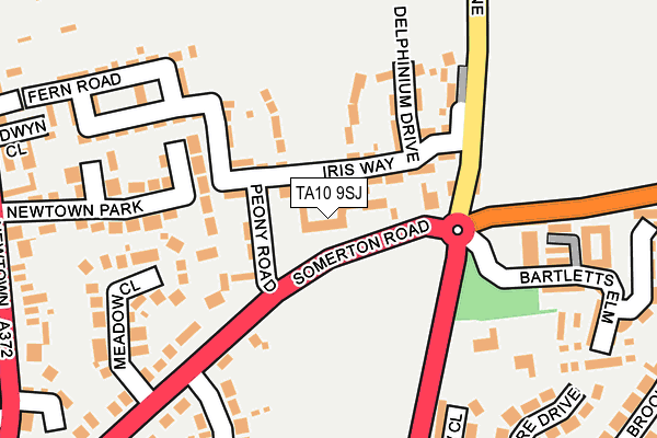 TA10 9SJ map - OS OpenMap – Local (Ordnance Survey)