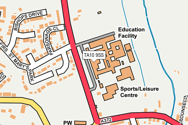 TA10 9SS map - OS OpenMap – Local (Ordnance Survey)