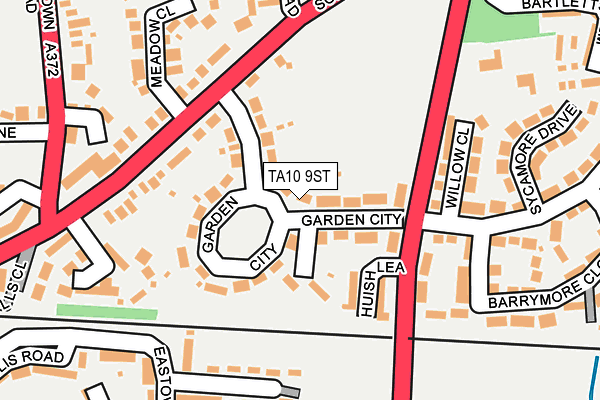 TA10 9ST map - OS OpenMap – Local (Ordnance Survey)
