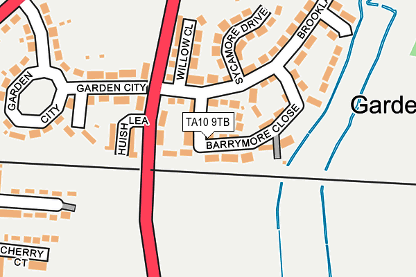 TA10 9TB map - OS OpenMap – Local (Ordnance Survey)