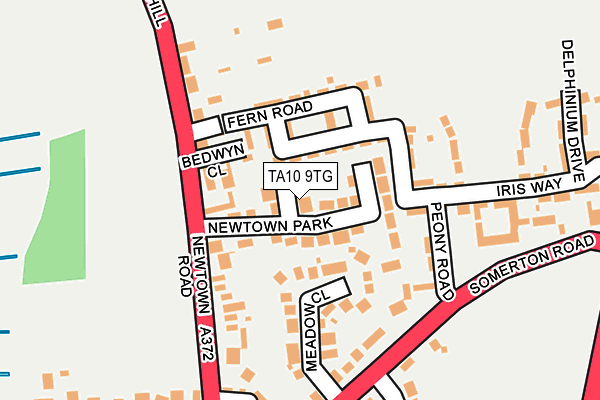 TA10 9TG map - OS OpenMap – Local (Ordnance Survey)