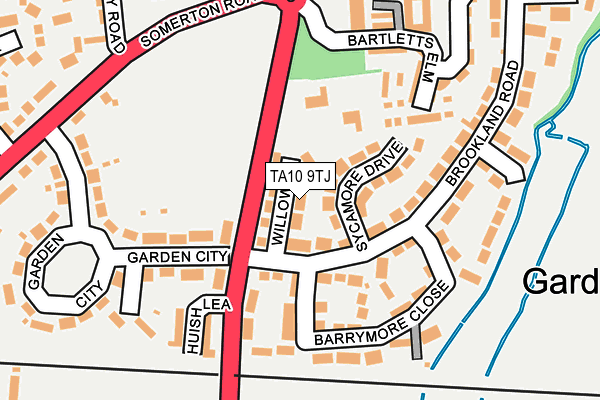 TA10 9TJ map - OS OpenMap – Local (Ordnance Survey)