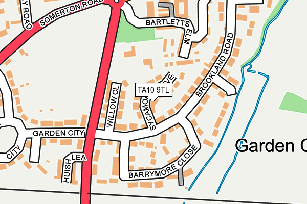 TA10 9TL map - OS OpenMap – Local (Ordnance Survey)
