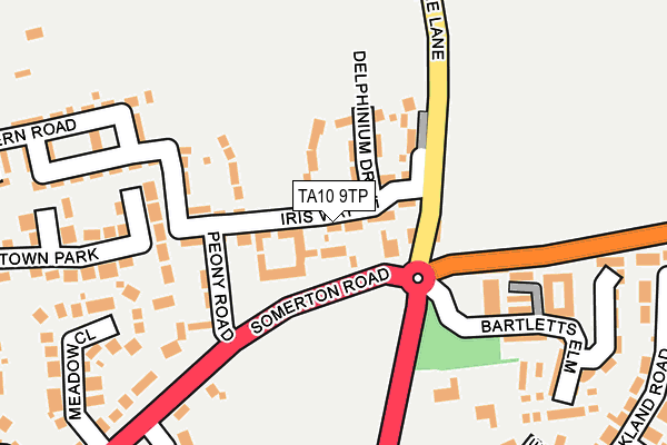 TA10 9TP map - OS OpenMap – Local (Ordnance Survey)