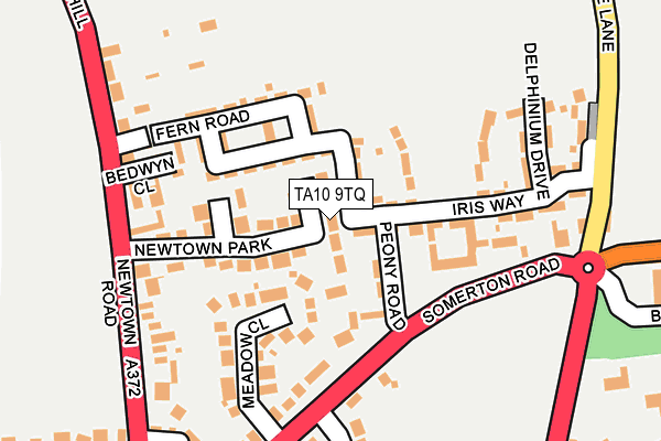TA10 9TQ map - OS OpenMap – Local (Ordnance Survey)