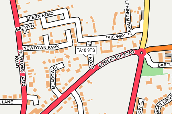 TA10 9TS map - OS OpenMap – Local (Ordnance Survey)