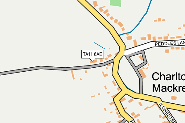 TA11 6AE map - OS OpenMap – Local (Ordnance Survey)