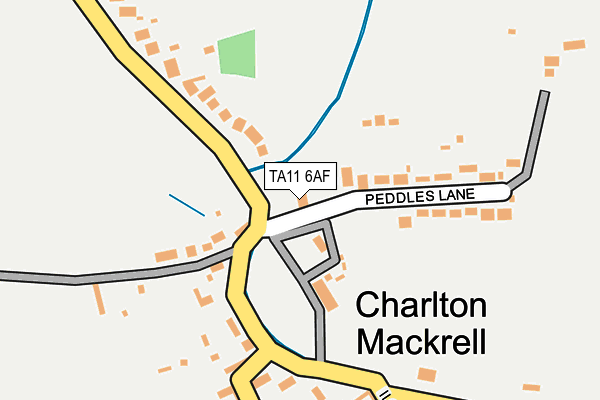 TA11 6AF map - OS OpenMap – Local (Ordnance Survey)