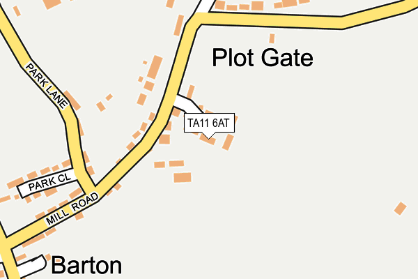 TA11 6AT map - OS OpenMap – Local (Ordnance Survey)