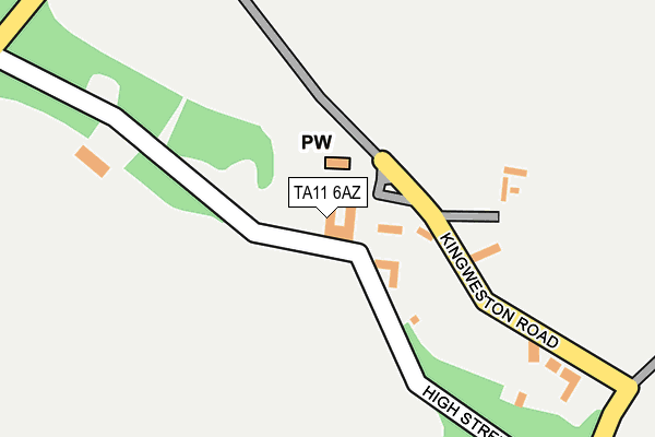 TA11 6AZ map - OS OpenMap – Local (Ordnance Survey)