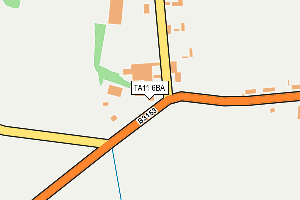 TA11 6BA map - OS OpenMap – Local (Ordnance Survey)